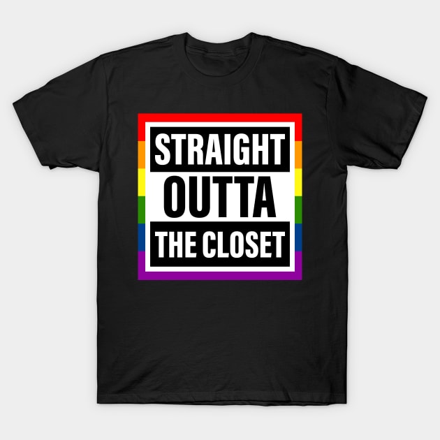 OUTTA CLOSET T-Shirt by weckywerks